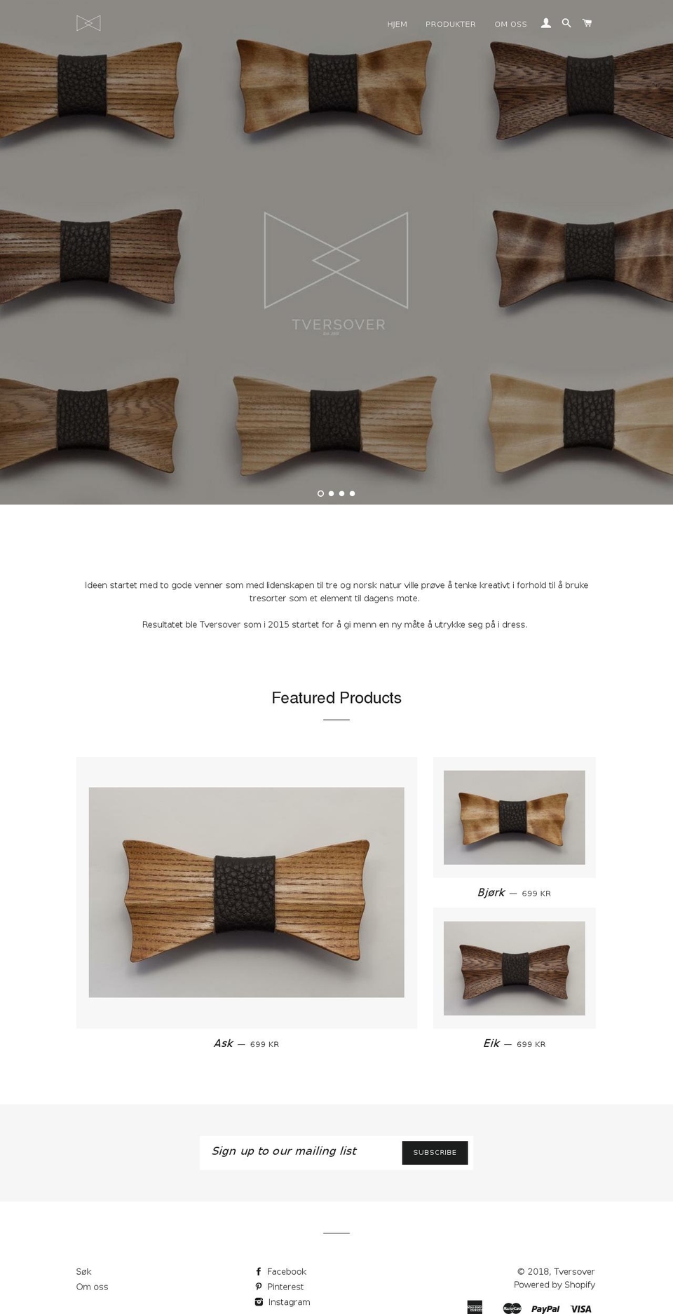 tversover.net shopify website screenshot