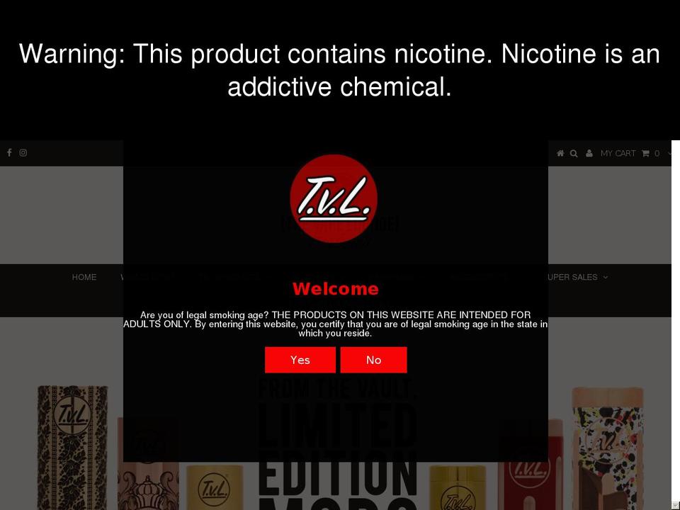 Copy of Tvl Site Shopify theme site example tvlmods.com