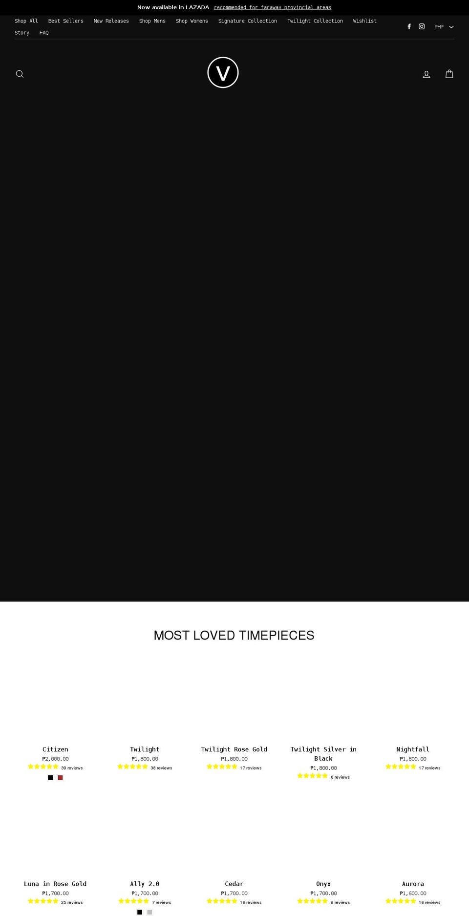 tvrustimepieces.com — Shopify storefront screenshot