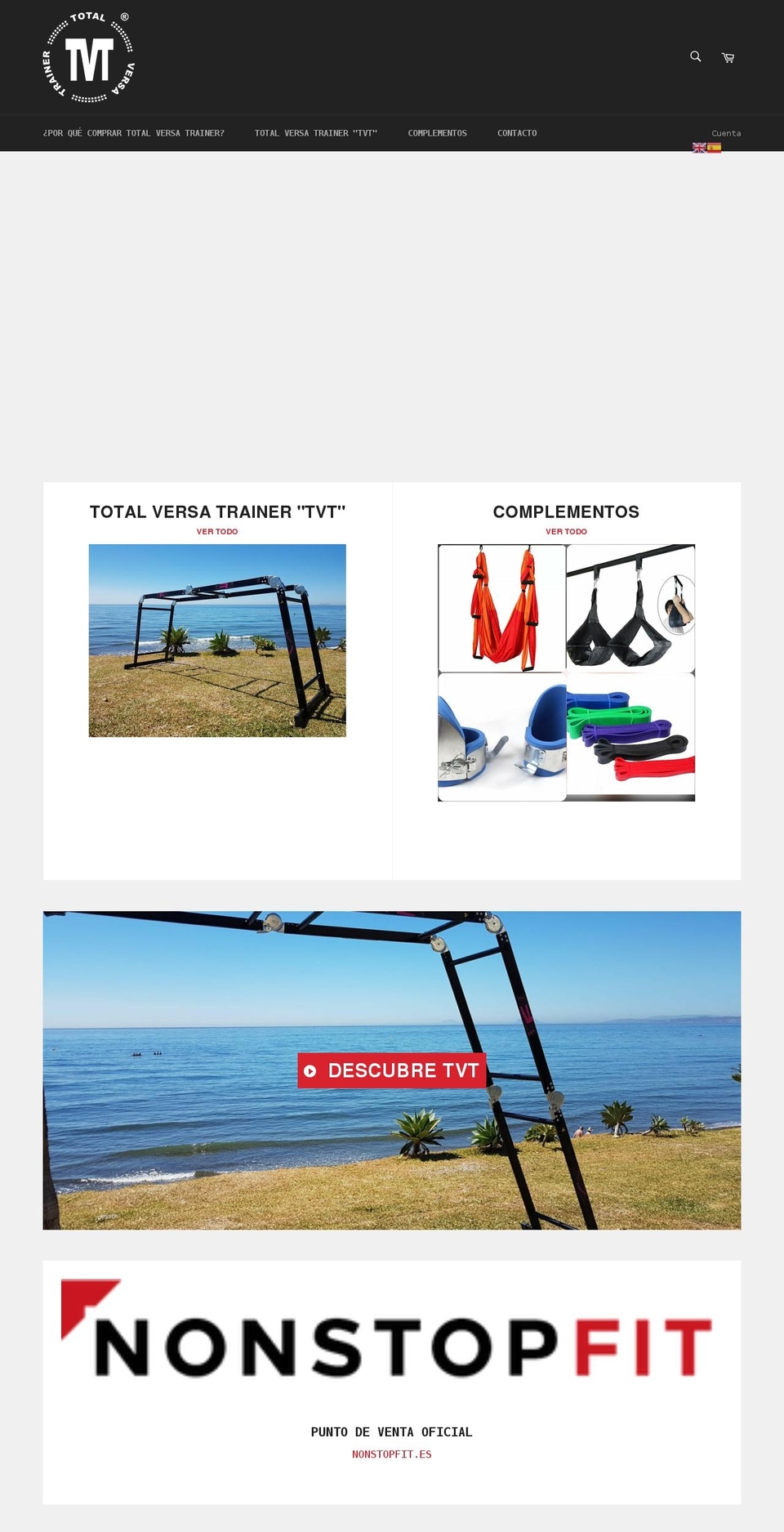 tvtfit.com shopify website screenshot