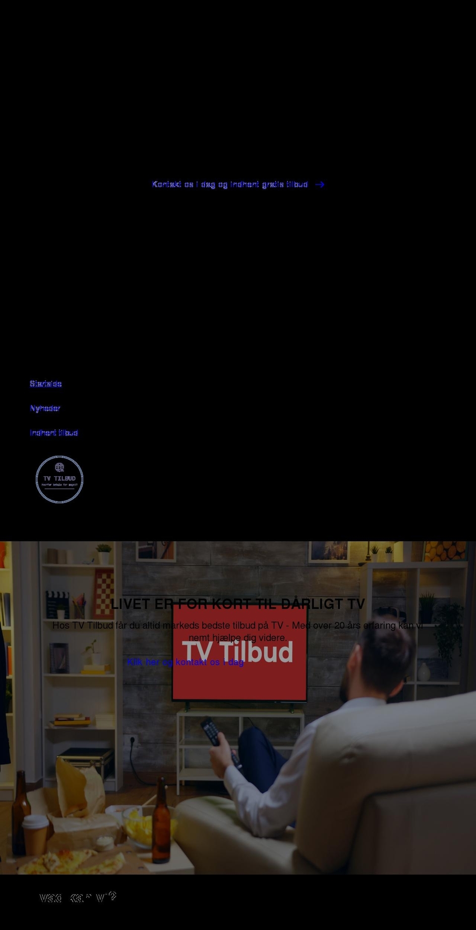 tvtilbud.dk shopify website screenshot