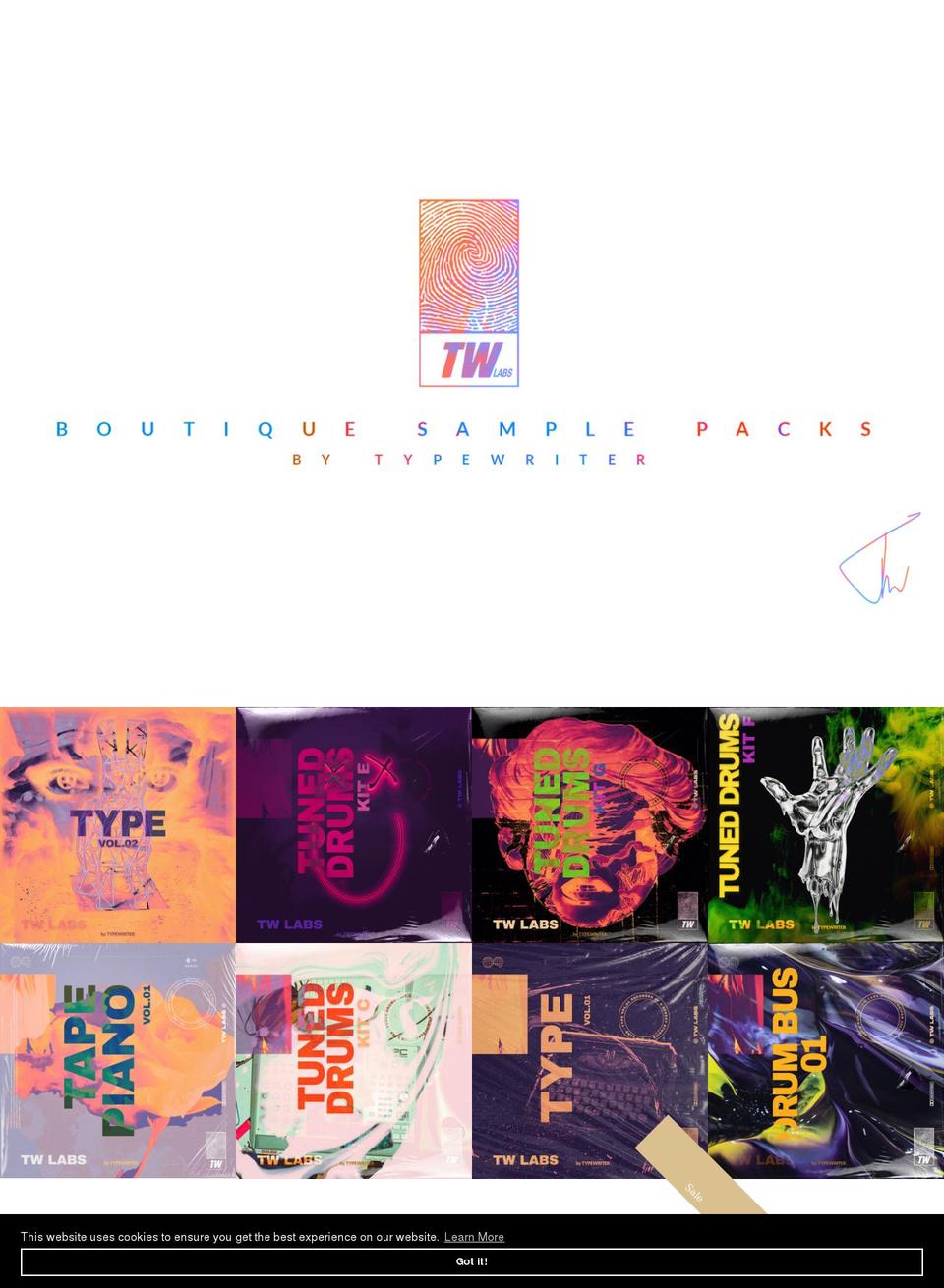 tw-labs.com shopify website screenshot