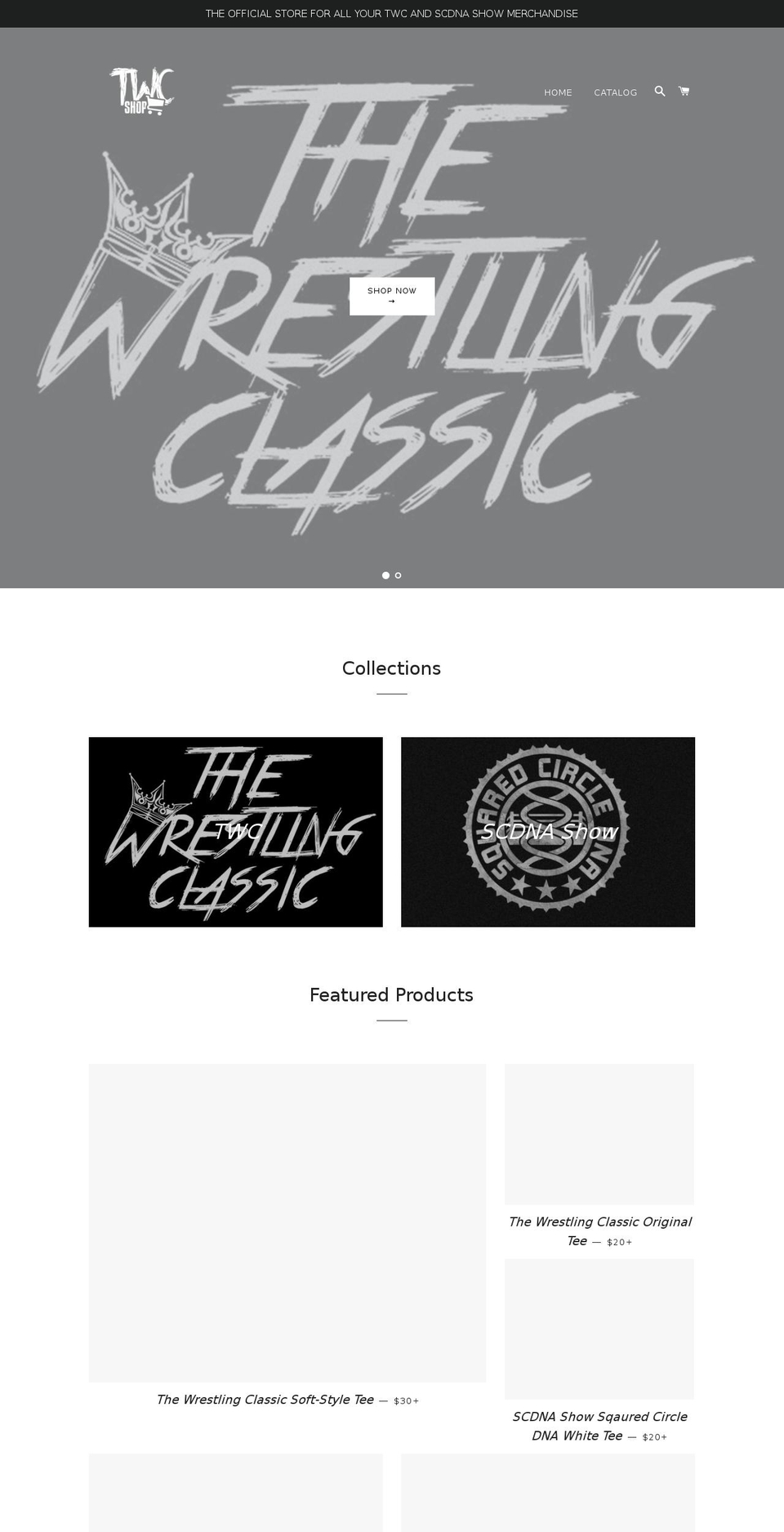 twcshop.com — Shopify storefront screenshot