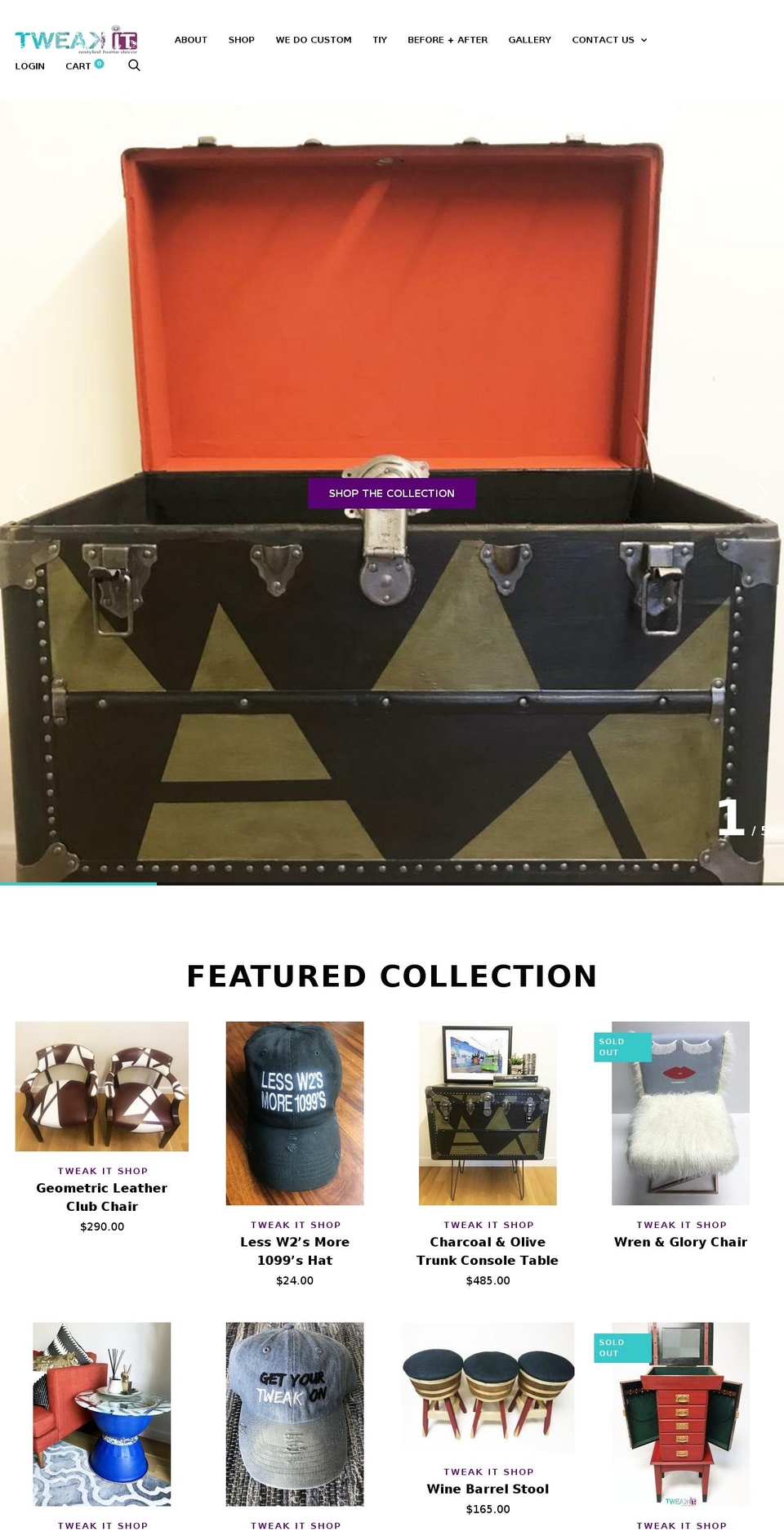 tweakitshop.com shopify website screenshot