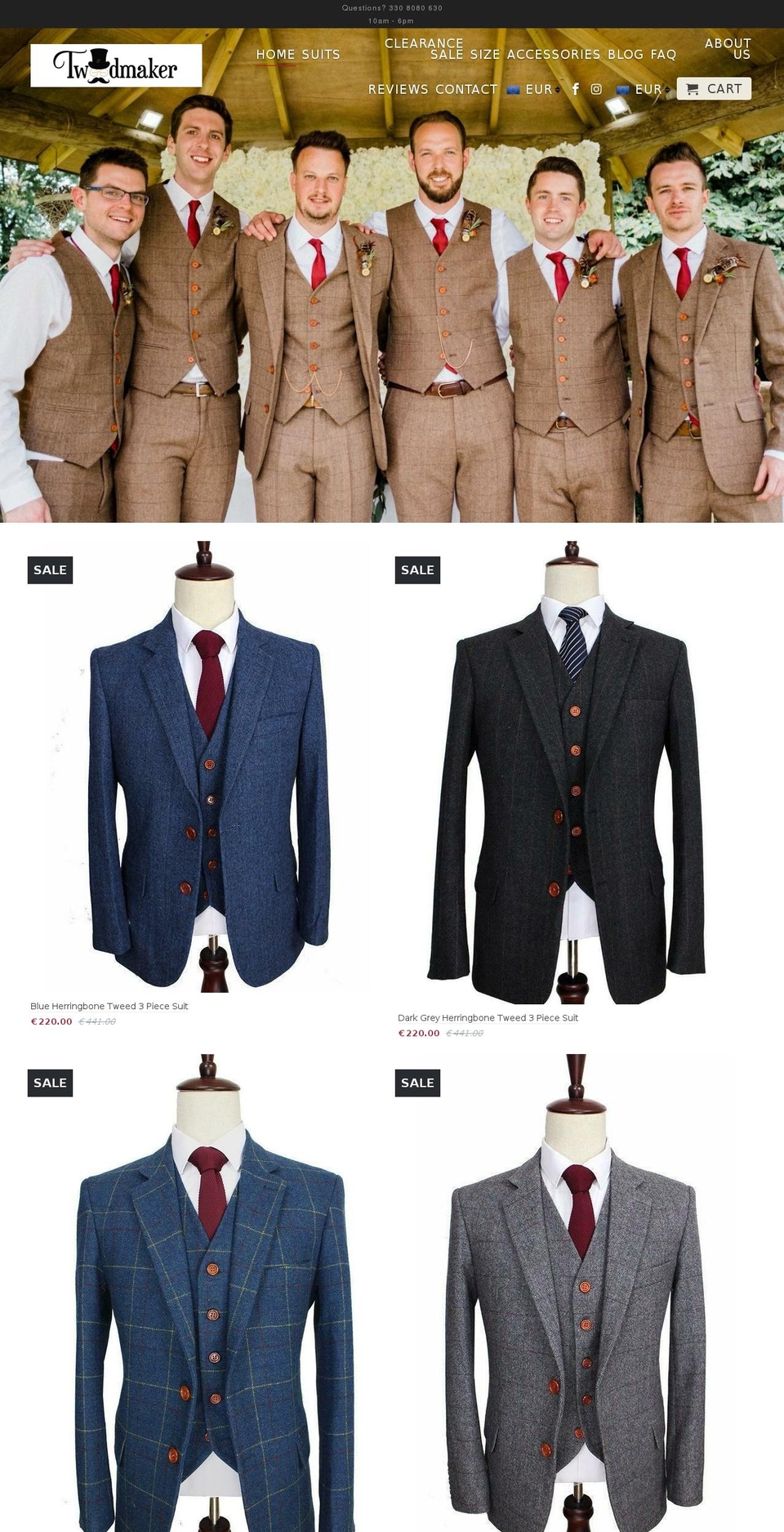 tweedmaker.com shopify website screenshot