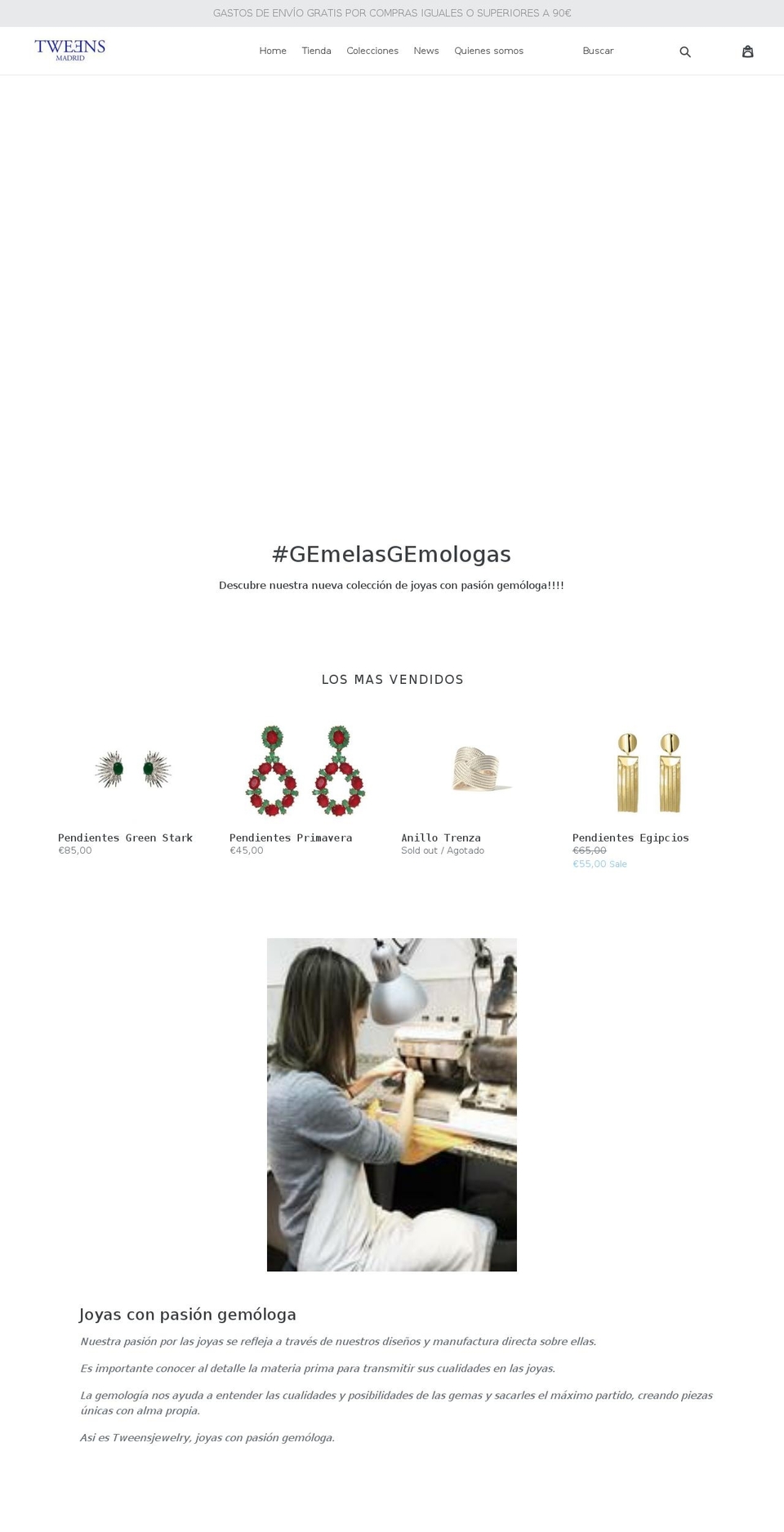 tweensjewelry.com — Shopify storefront screenshot