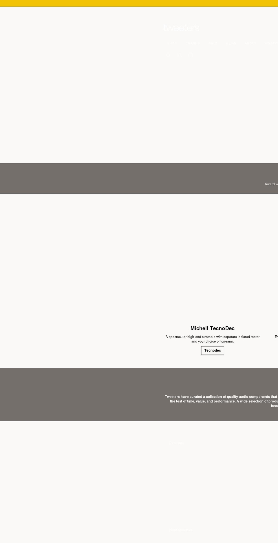tweeters.ca shopify website screenshot
