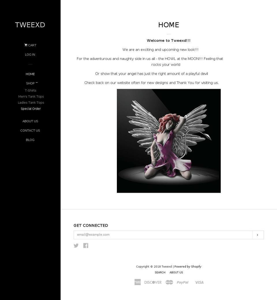 tweexd.com — Shopify storefront screenshot