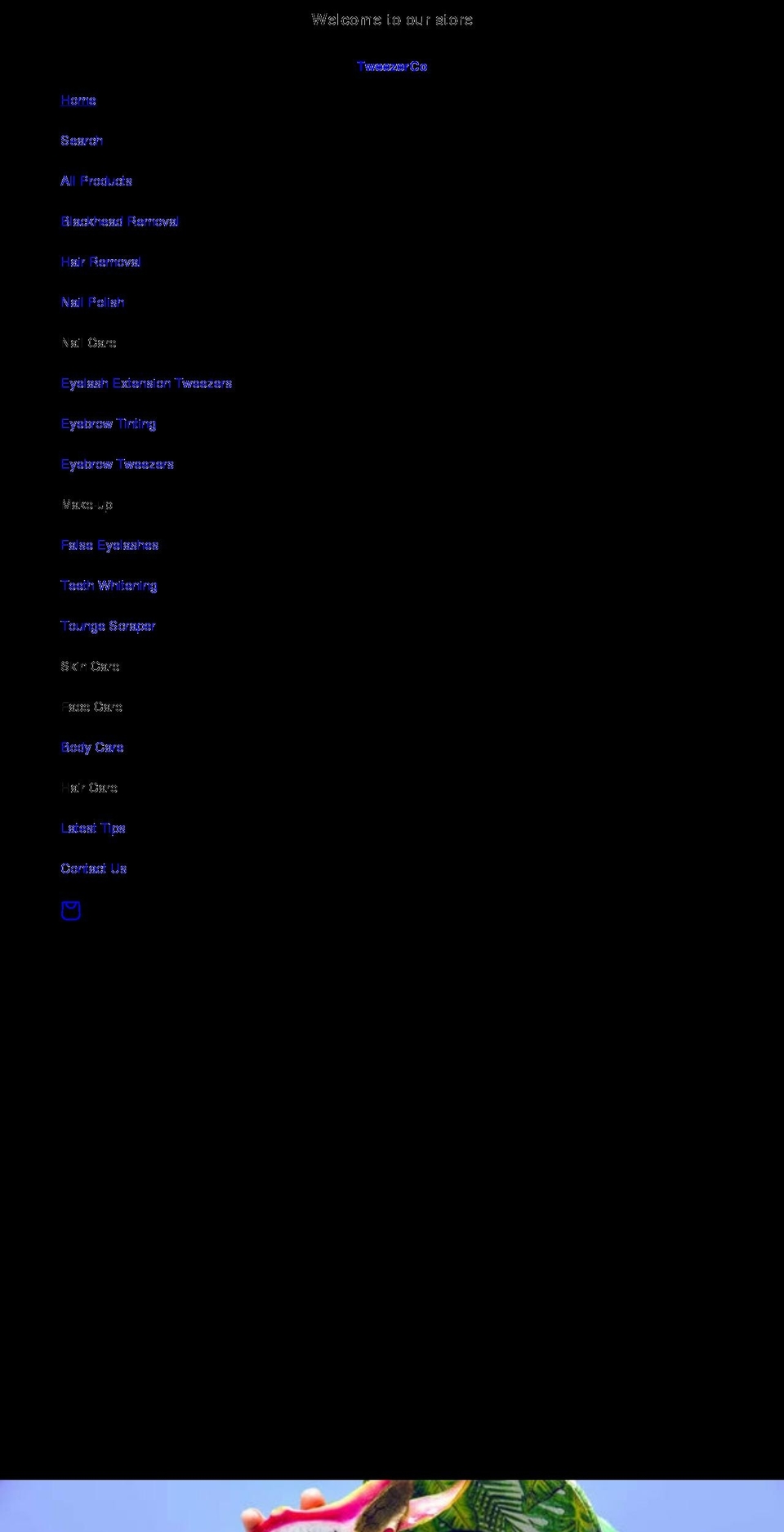tweezerco.com shopify website screenshot