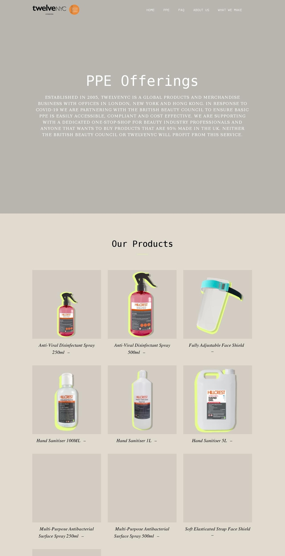 twelveppe.com shopify website screenshot