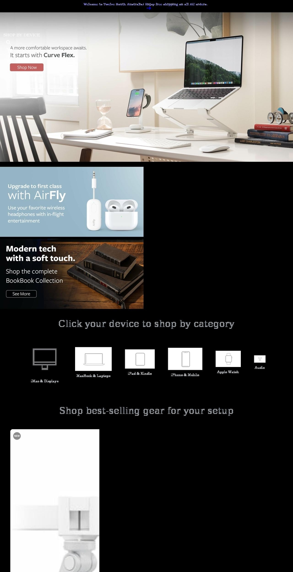 twelvesouth.com.au shopify website screenshot