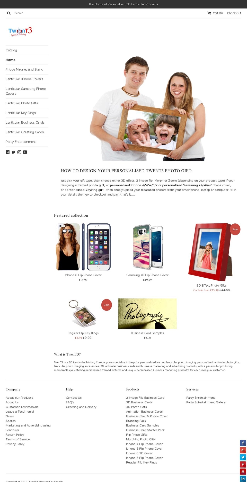 twent3.co.uk shopify website screenshot