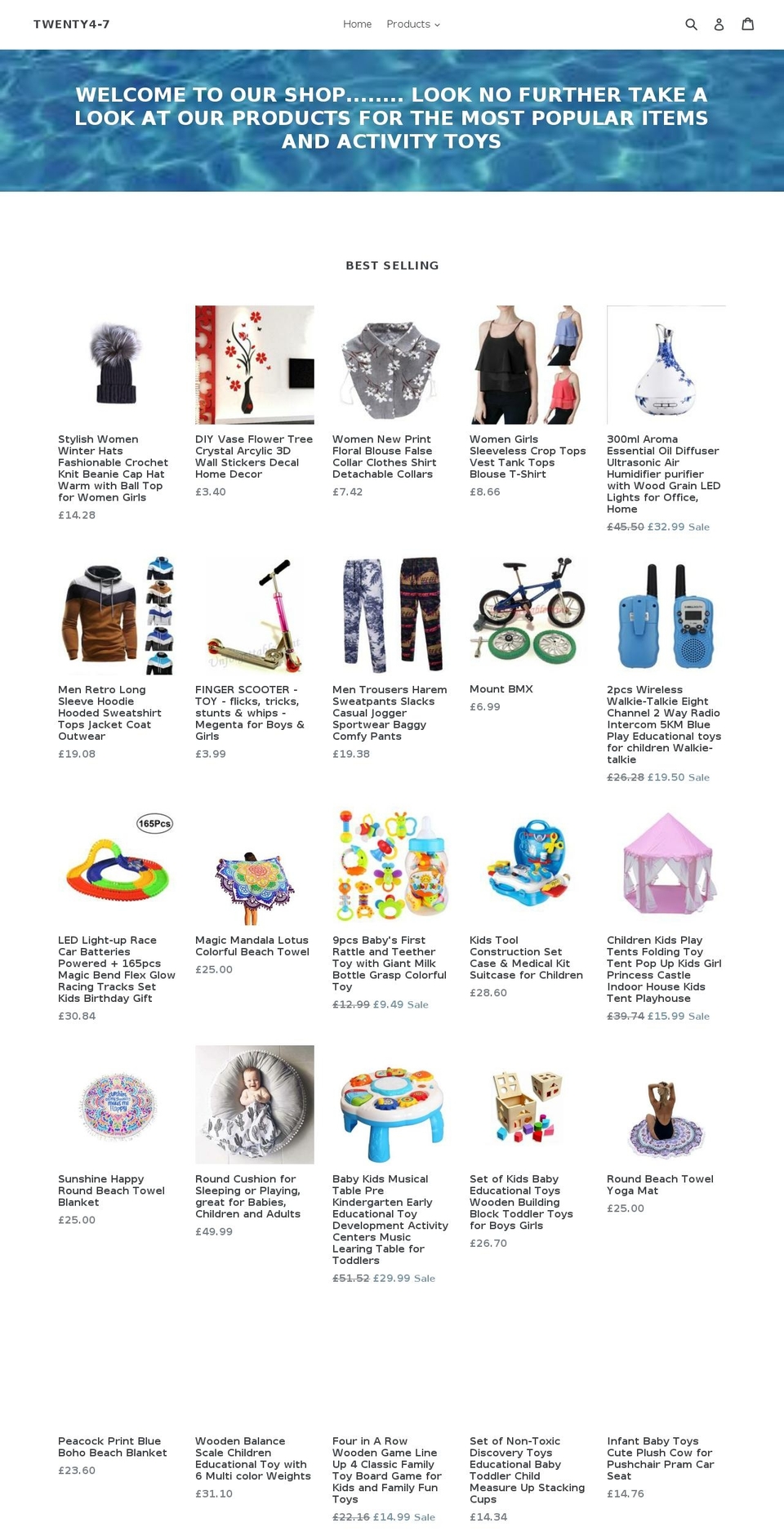 twenty4-7.com — Shopify storefront screenshot