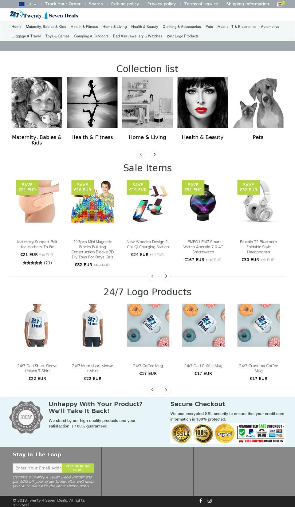 twenty4sevendeals.com — Shopify storefront screenshot