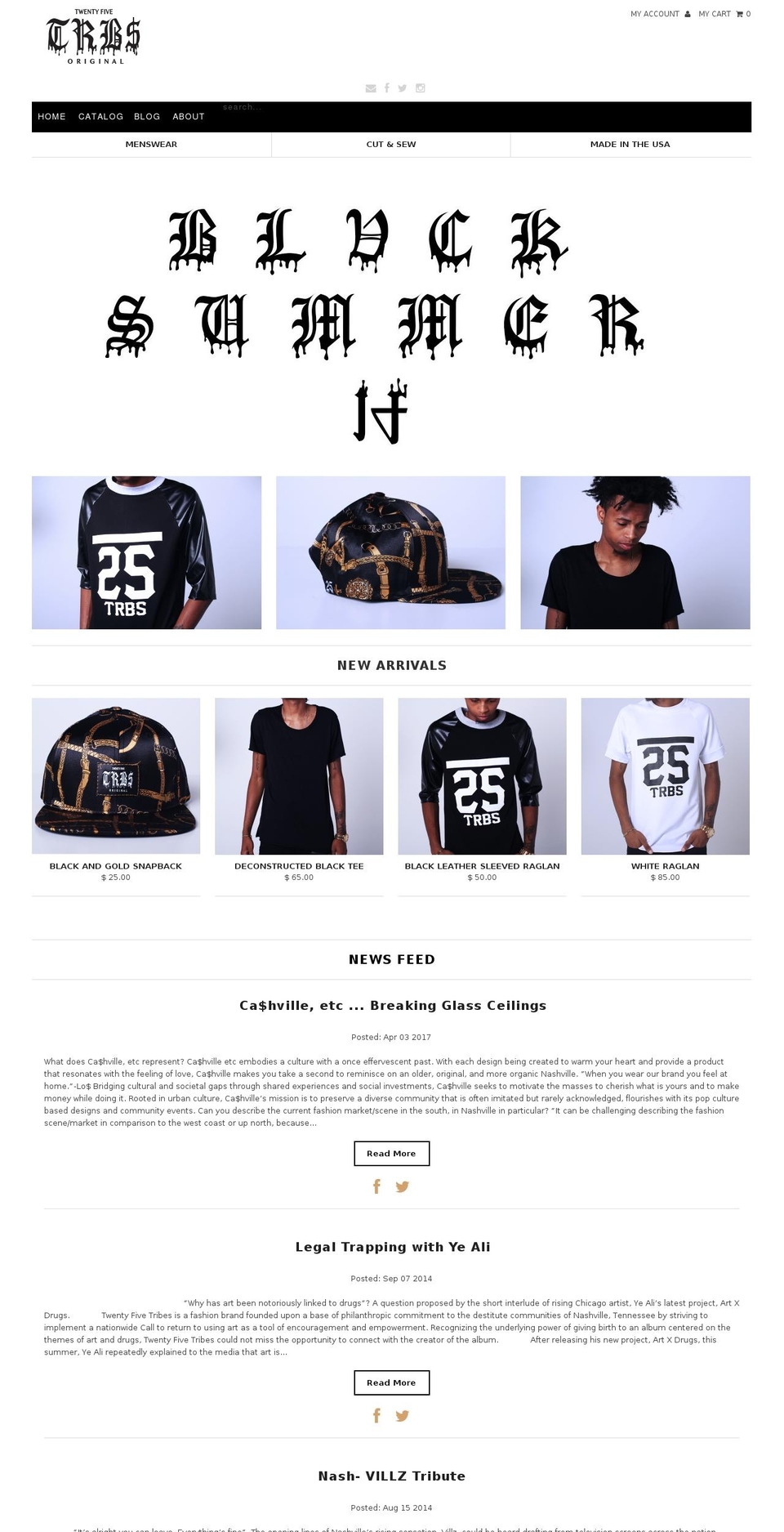 twentyfivetribes.com shopify website screenshot