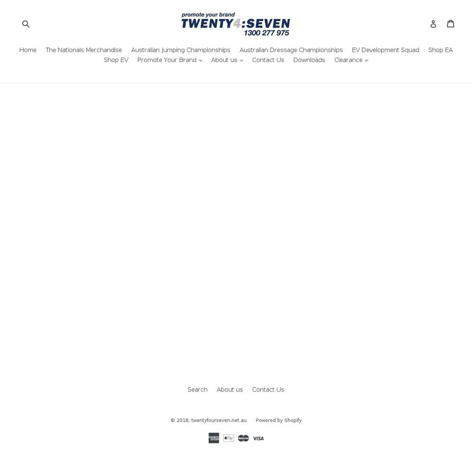 twentyfourseven.net.au shopify website screenshot