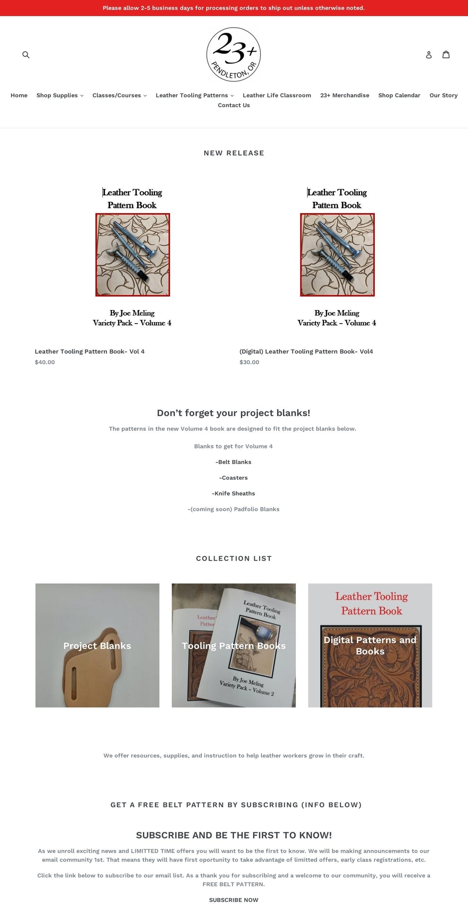 twentythreeplus.com shopify website screenshot