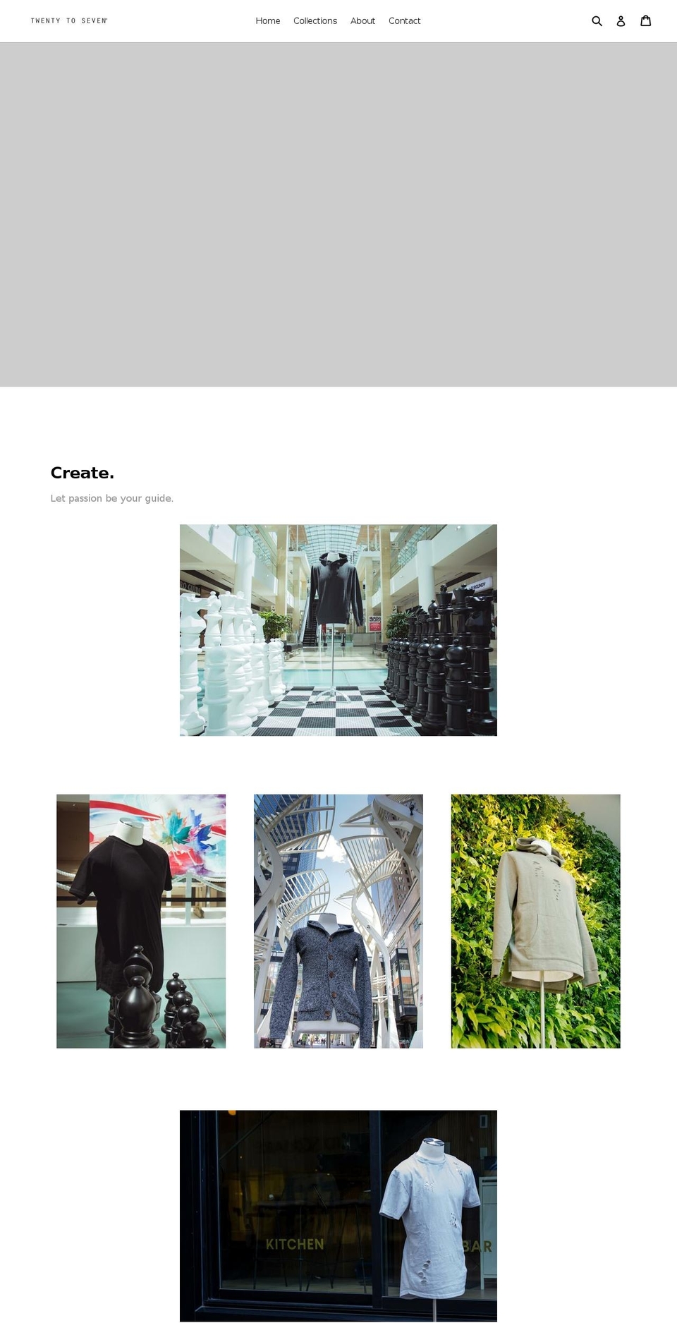 twentytoseven.com — Shopify storefront screenshot