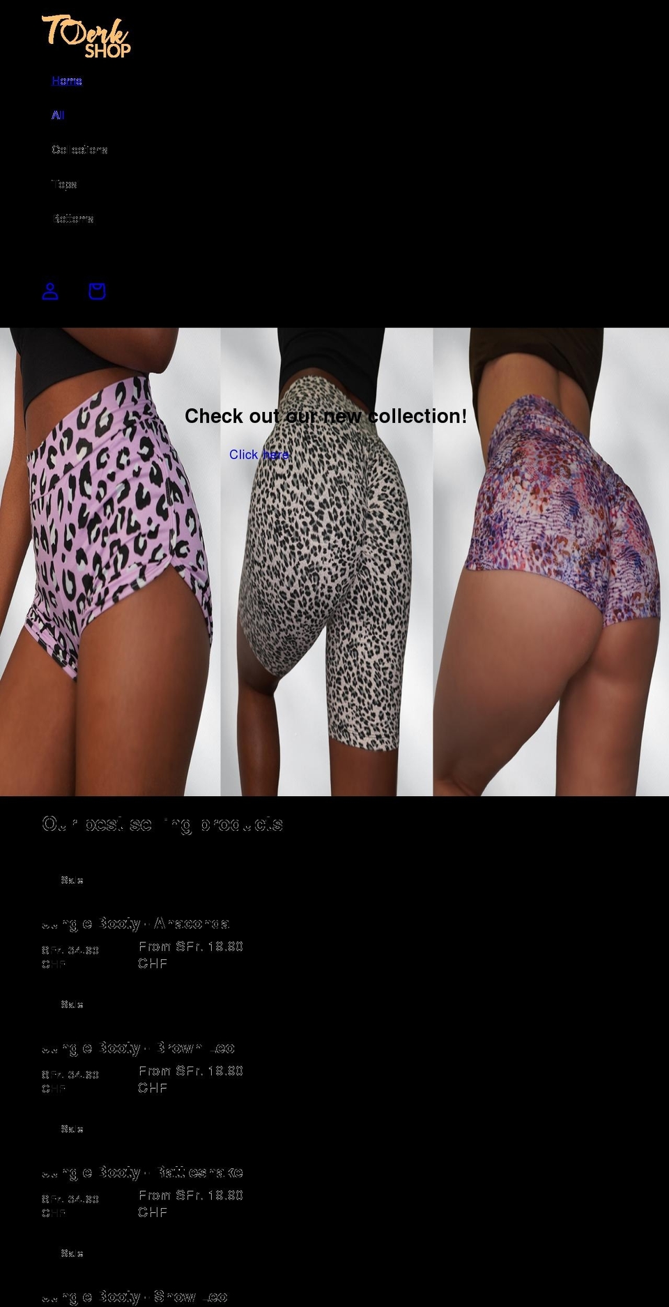 twerk-shop.com shopify website screenshot