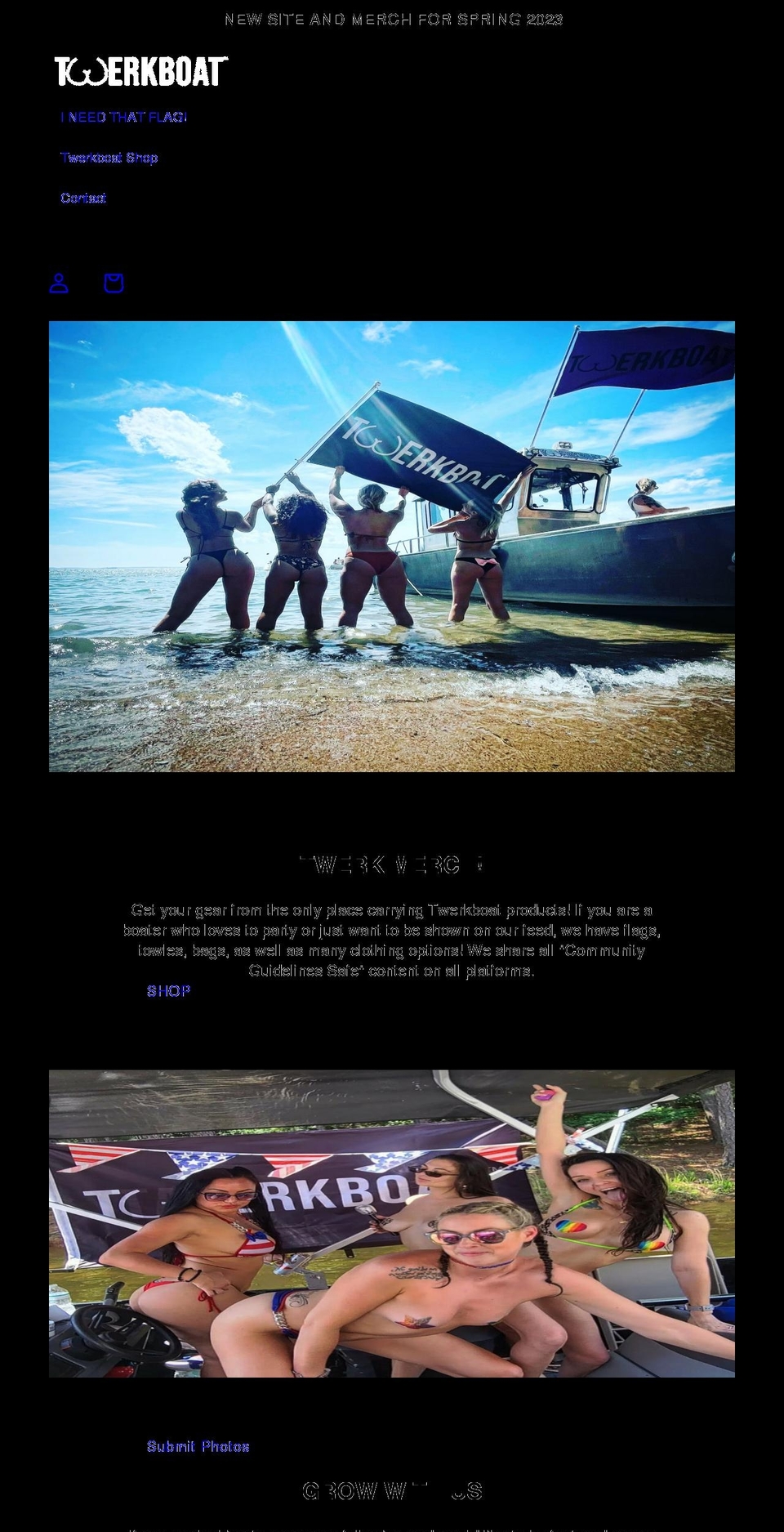 twerkboat.com shopify website screenshot