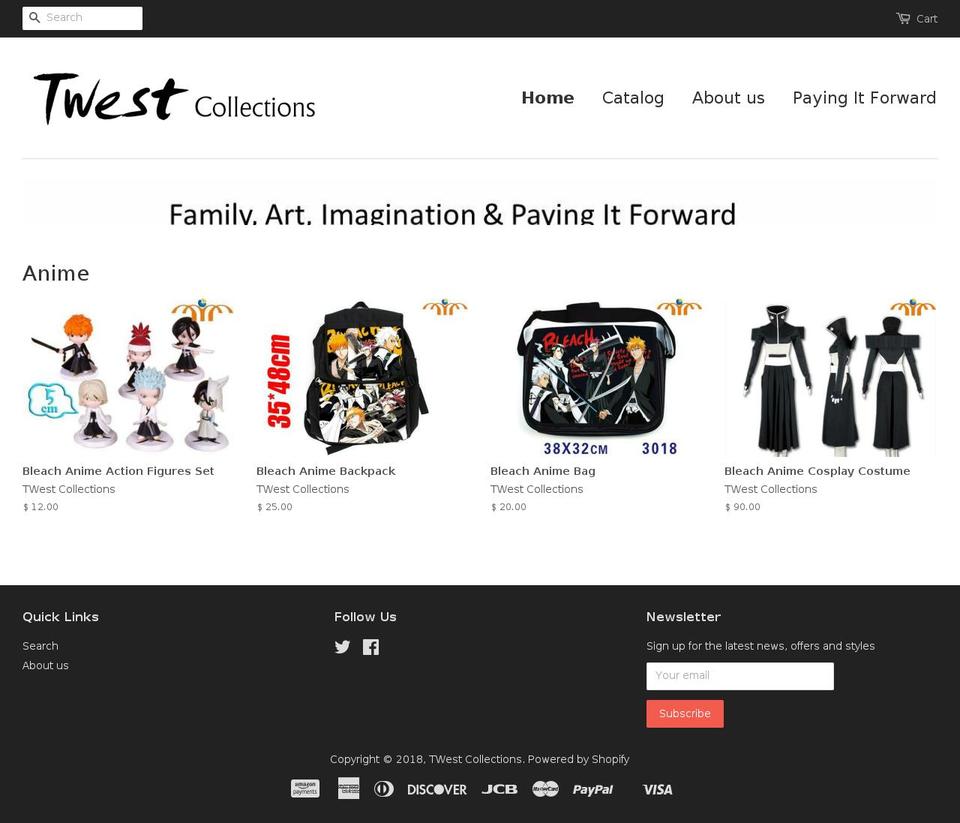 twestcollections.com — Shopify storefront screenshot