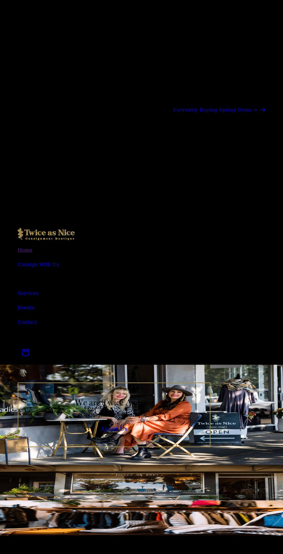 twiceasniceoakbay.com shopify website screenshot