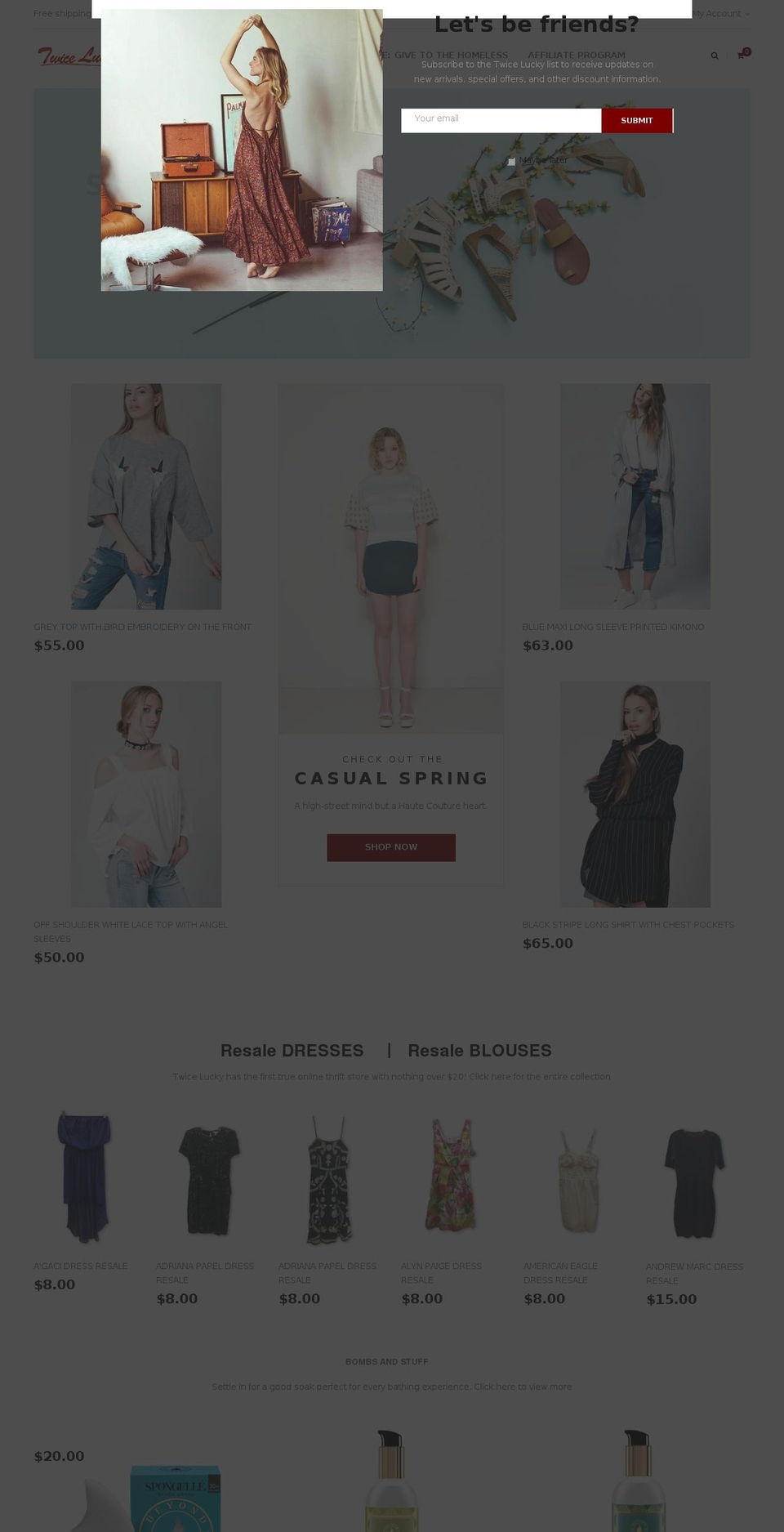 simolux-2 Shopify theme site example twiceluckyresale.com