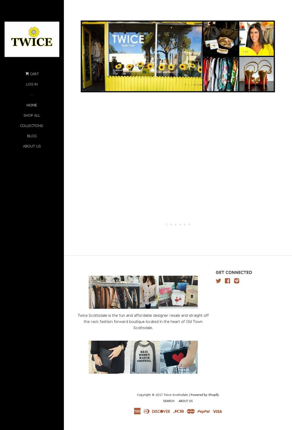 twicescottsdale.com shopify website screenshot