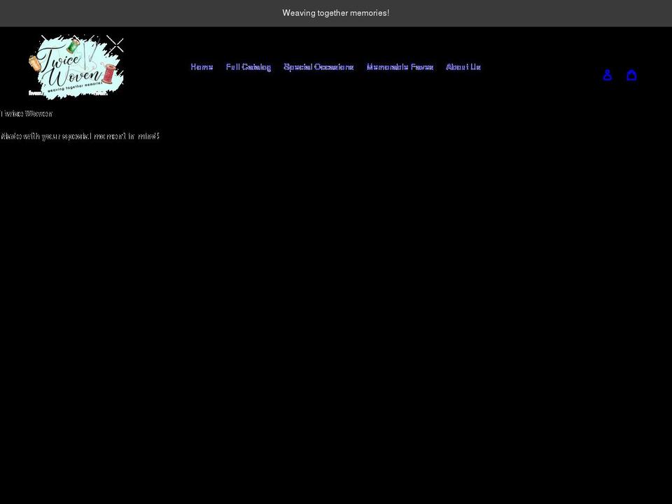 twicewoven.com shopify website screenshot