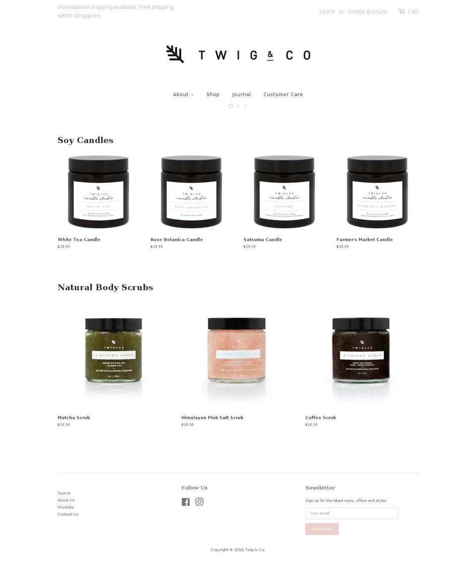 twig-co.com shopify website screenshot