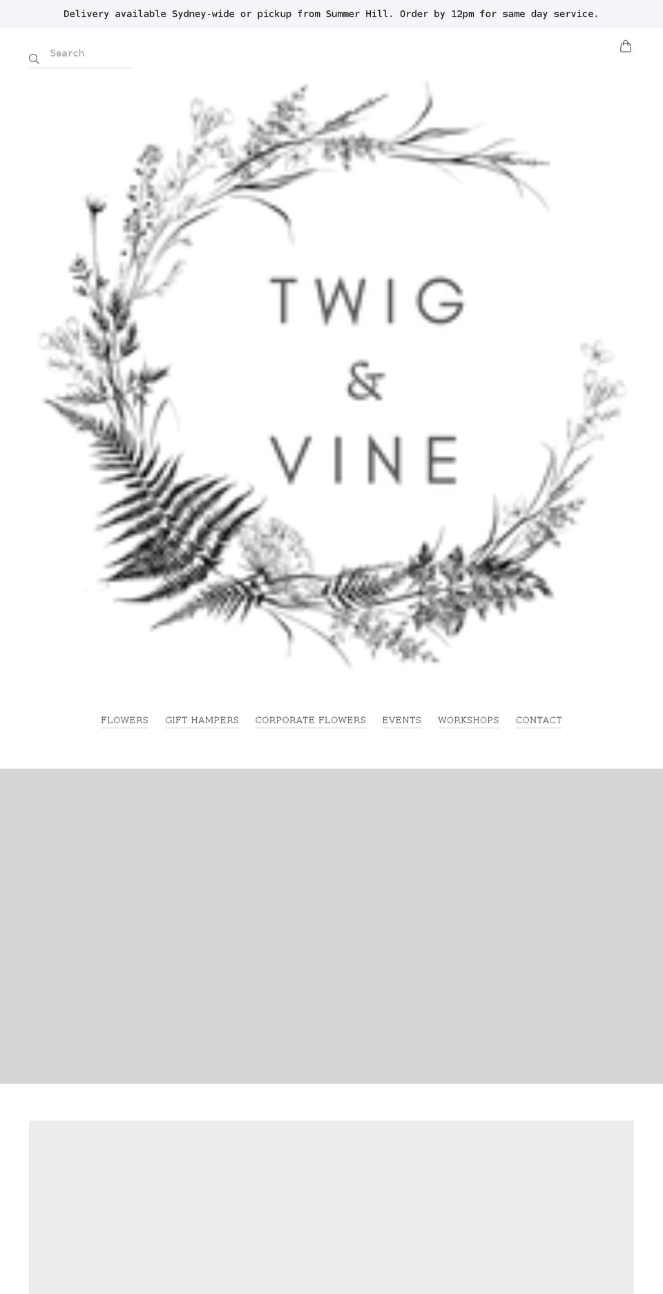 twigandvine.com.au shopify website screenshot