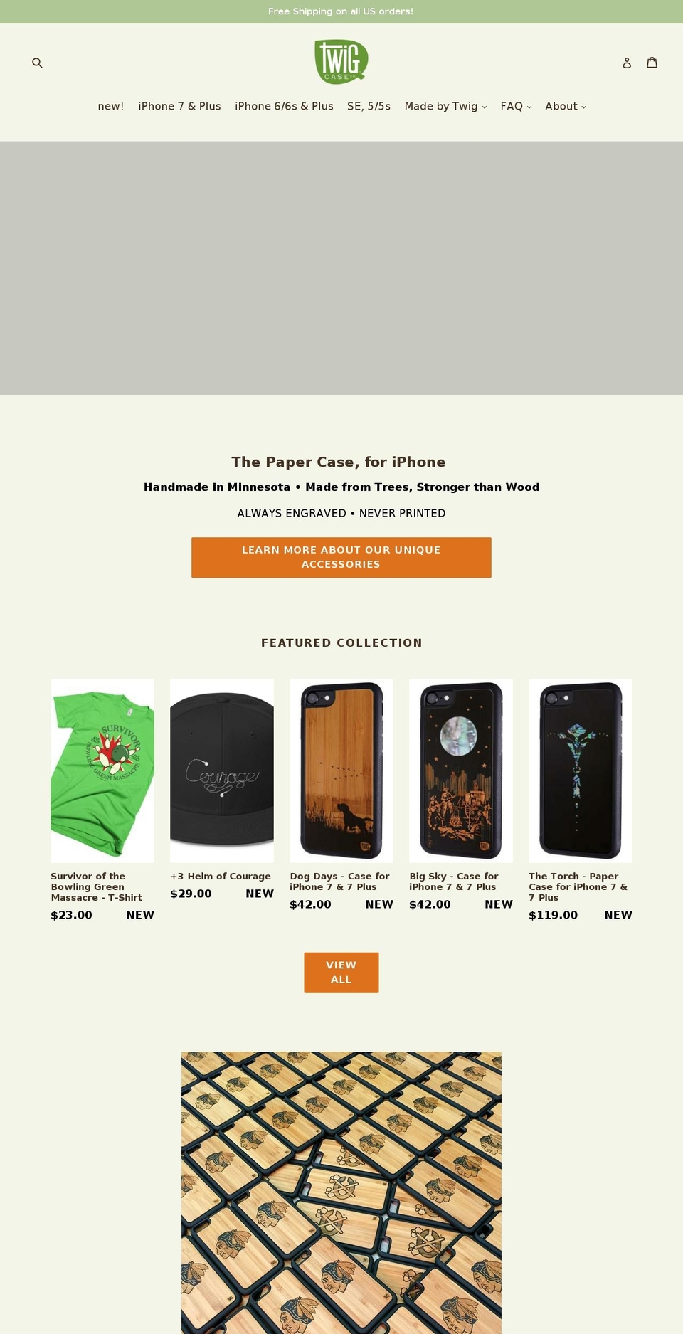 twigcase.co shopify website screenshot