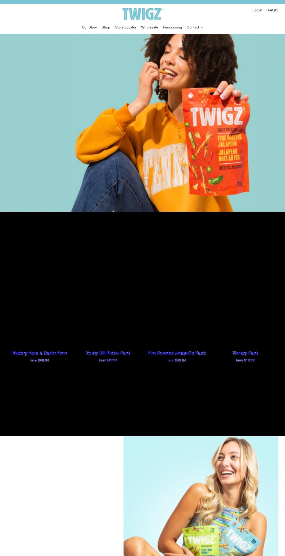 twigzpretzels.com shopify website screenshot