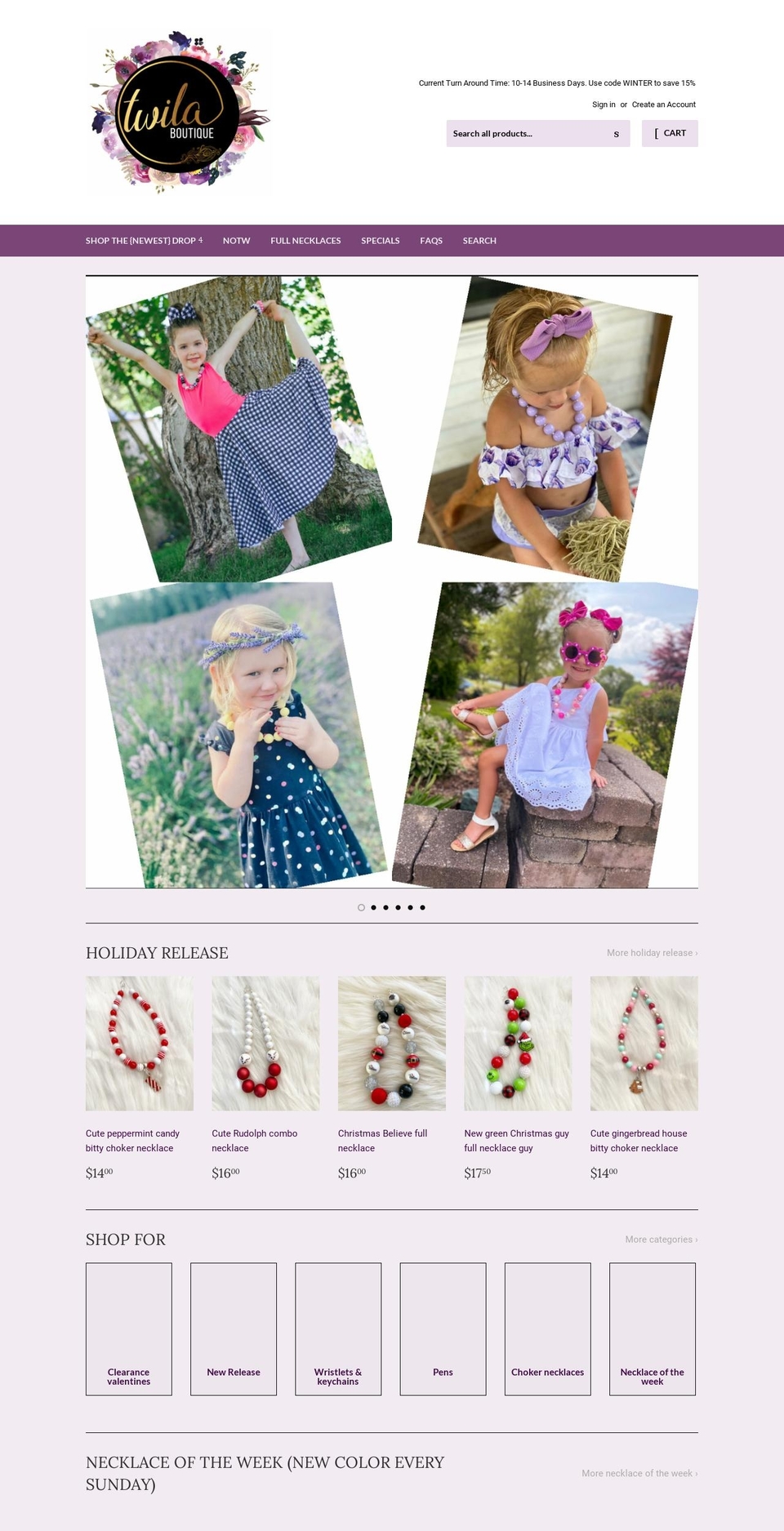 twilaboutique.com shopify website screenshot