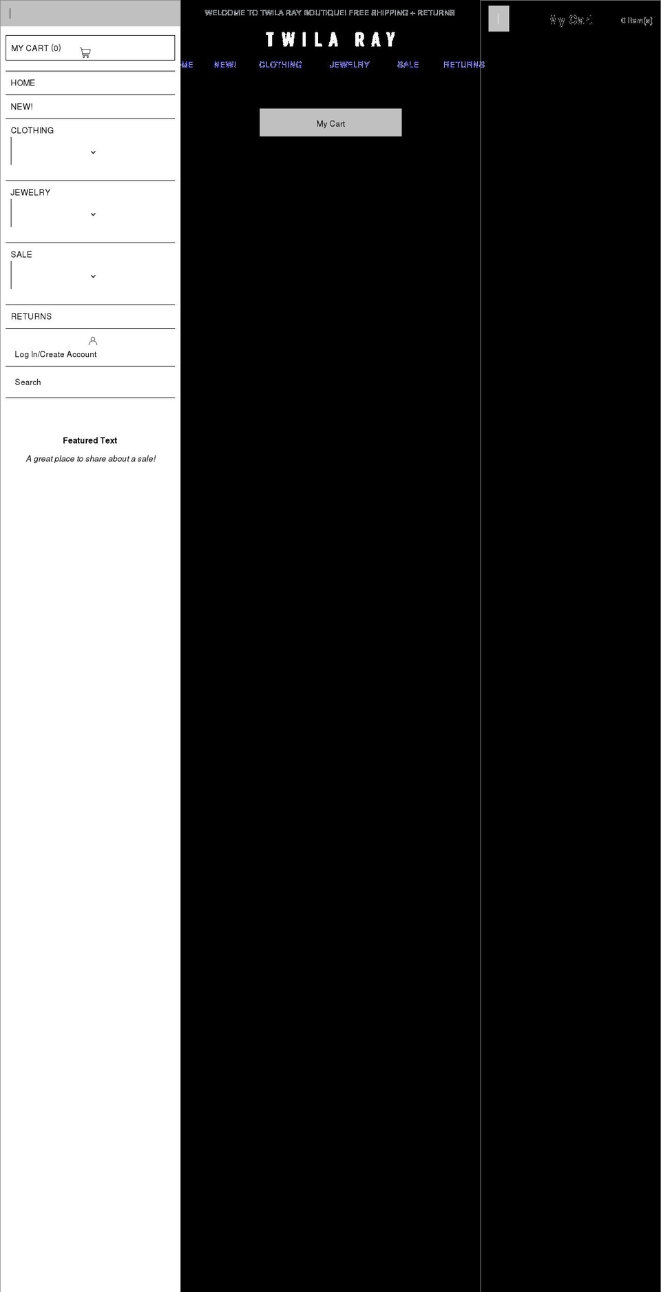 twilaray.com shopify website screenshot