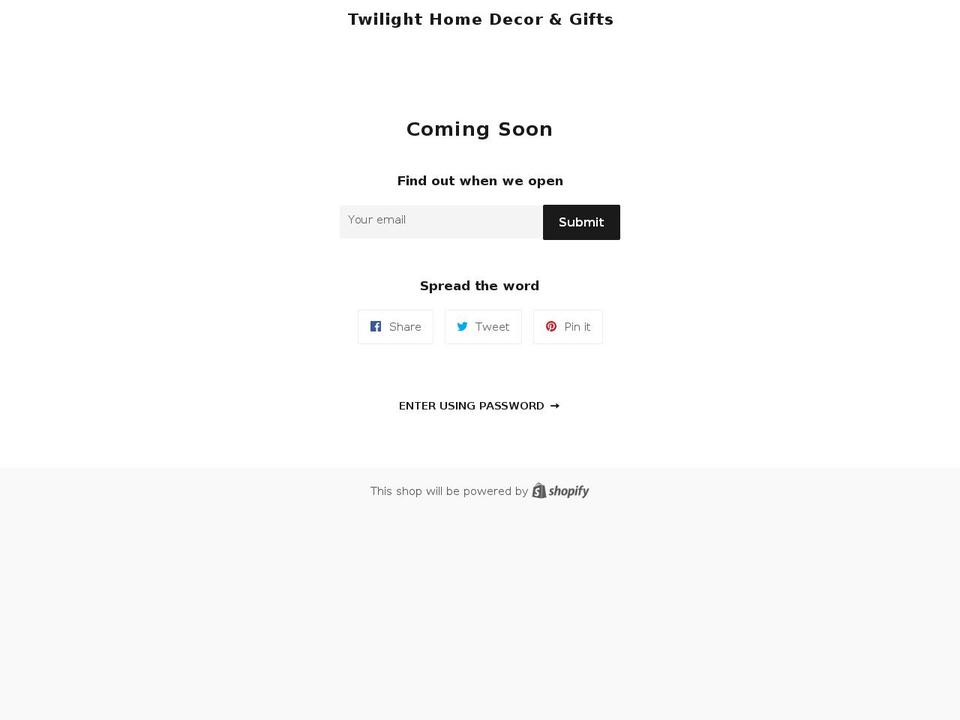 twilight-homedecorandgifts.com — Shopify storefront screenshot