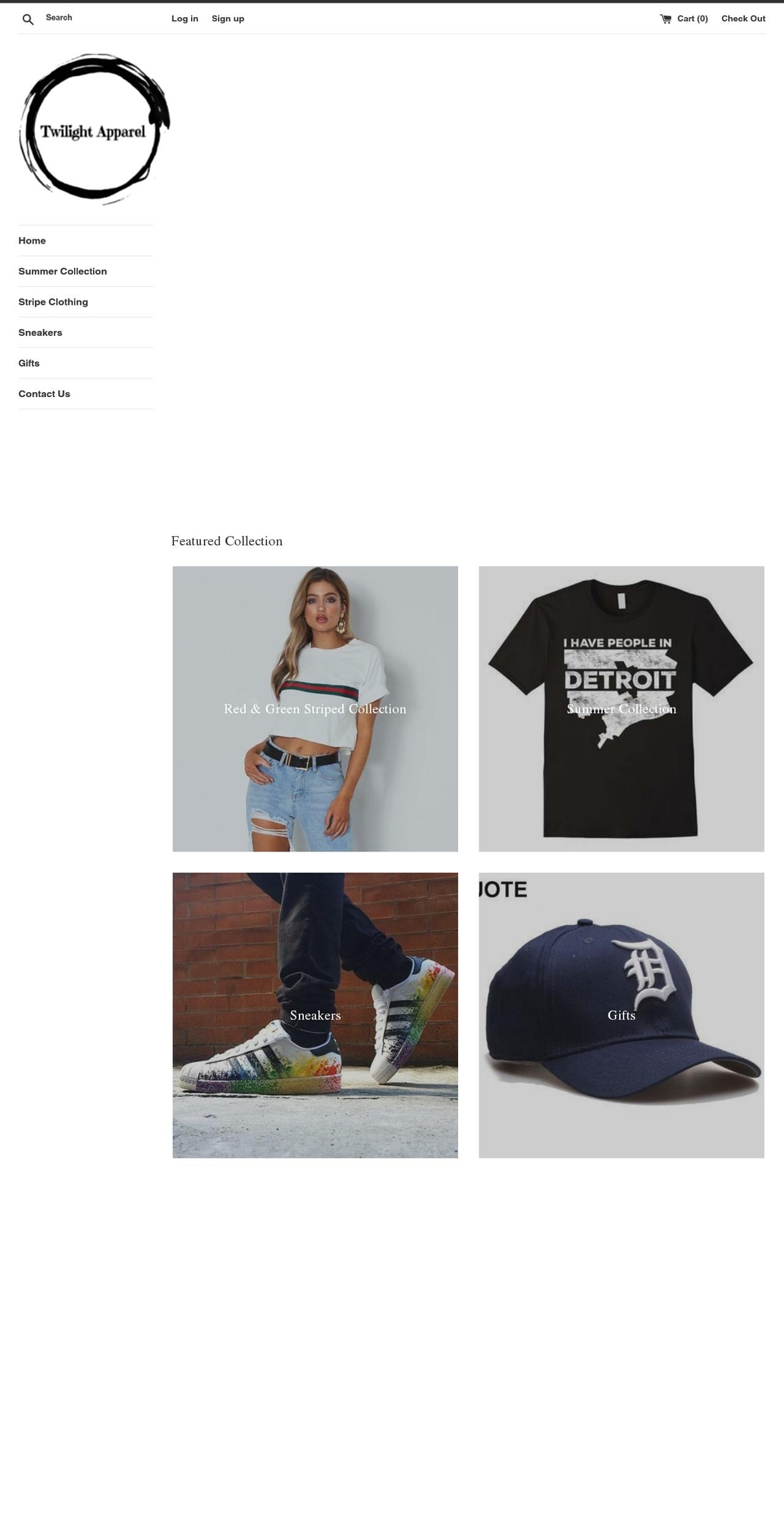 twilightapparel.com — Shopify storefront screenshot