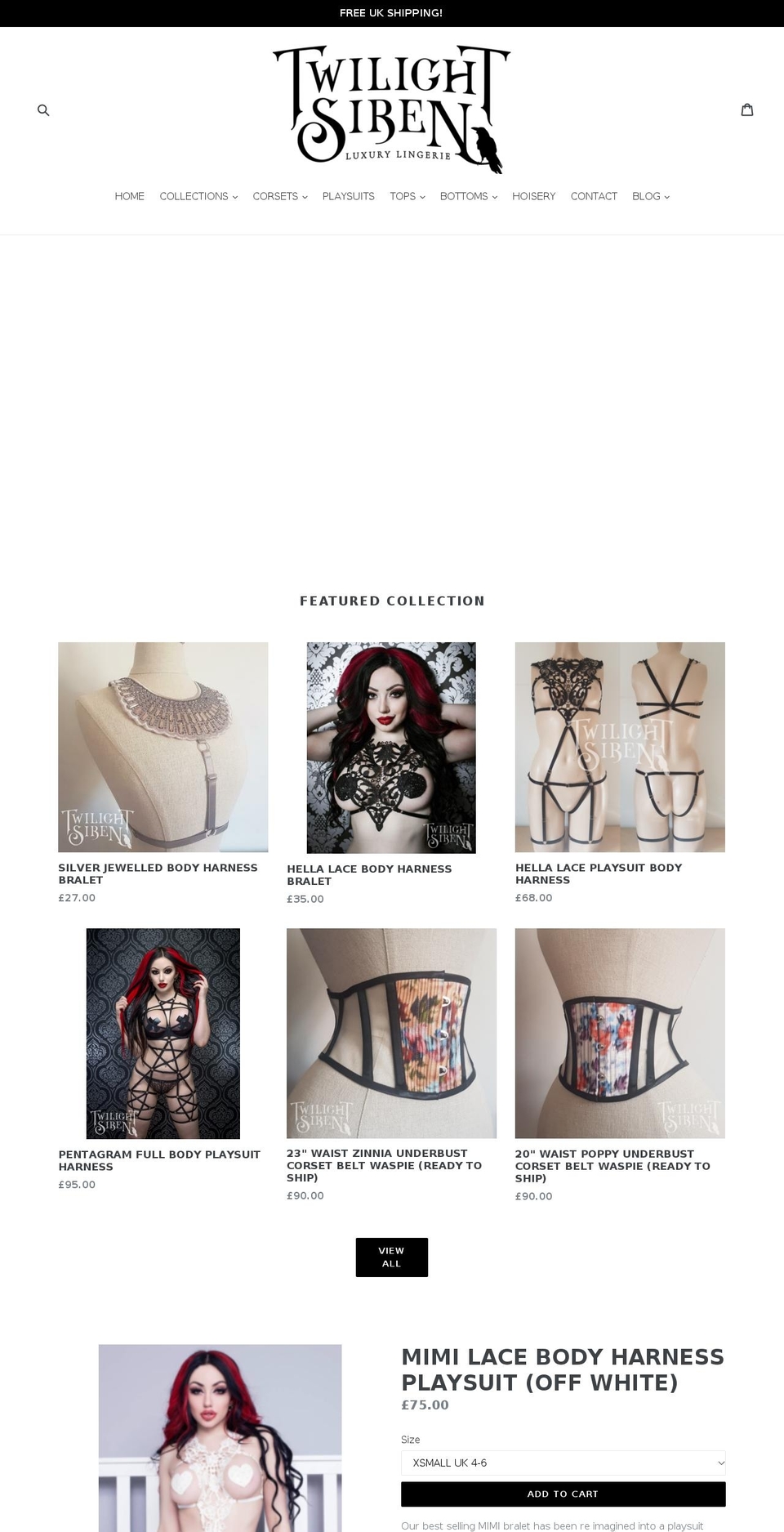 twilightsiren.com — Shopify storefront screenshot
