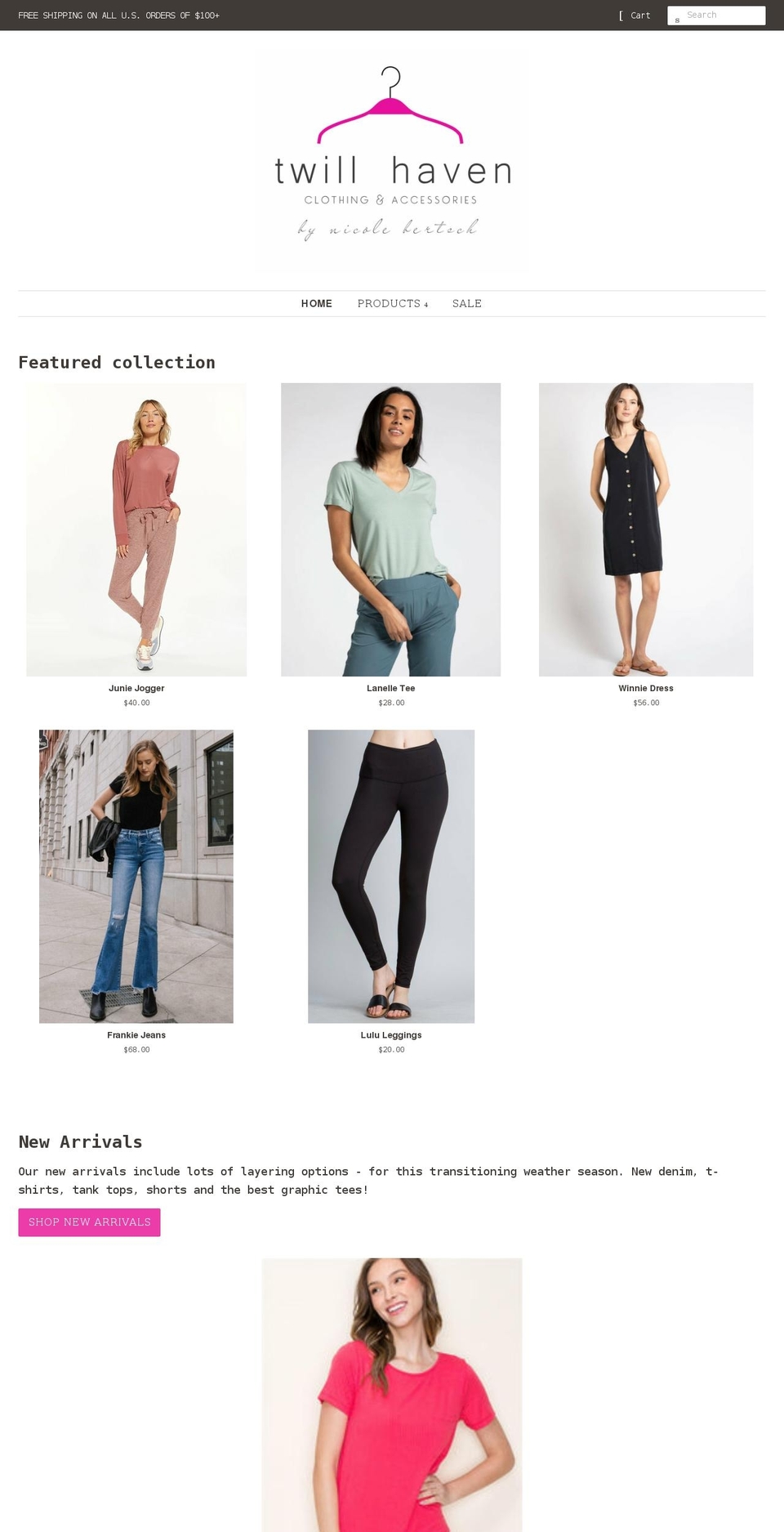 twillhaven.com — Shopify storefront screenshot