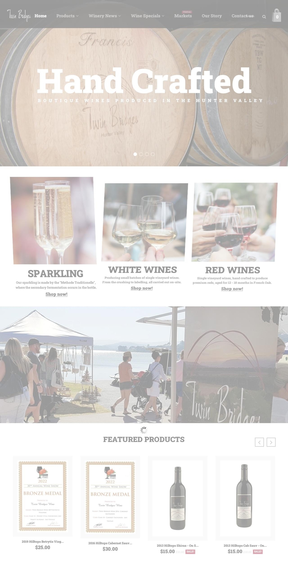 twinbridgeswine.com.au shopify website screenshot