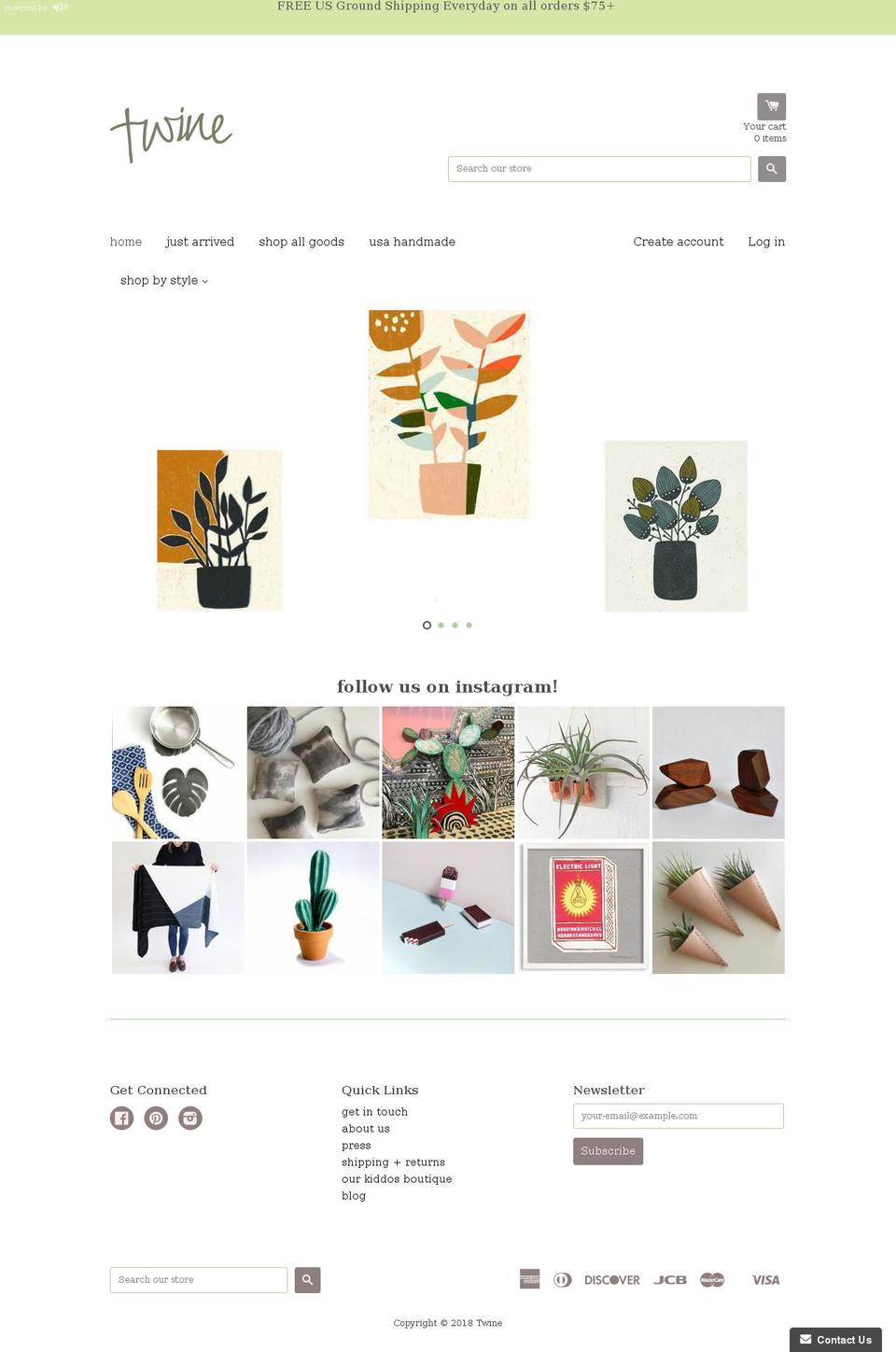 twineshop.com — Shopify storefront screenshot
