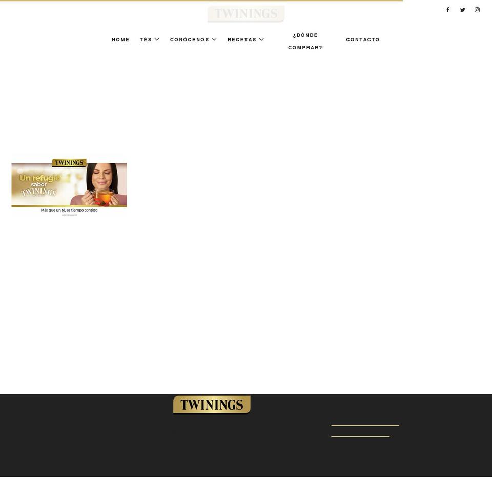 twinings.mx shopify website screenshot