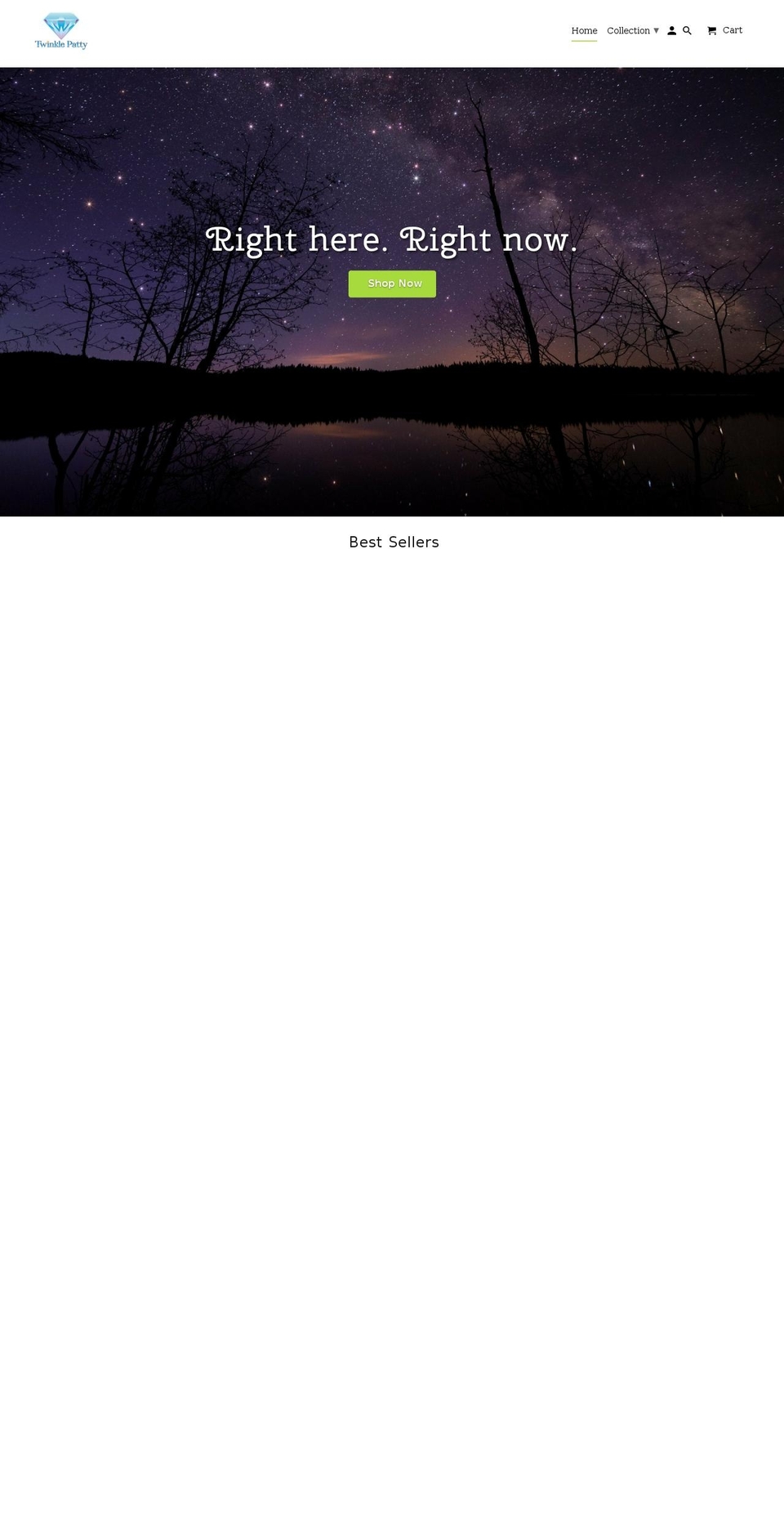 twinklepatty.com shopify website screenshot