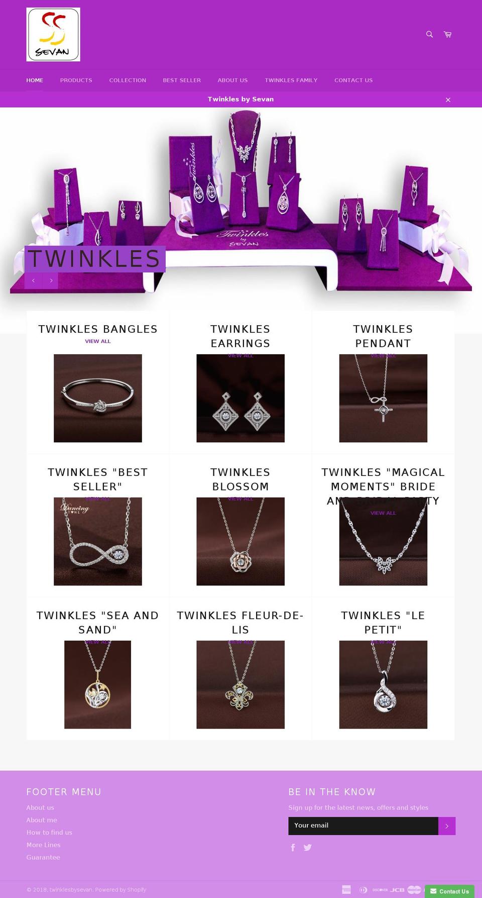 twinklesbysevandesigns.com shopify website screenshot