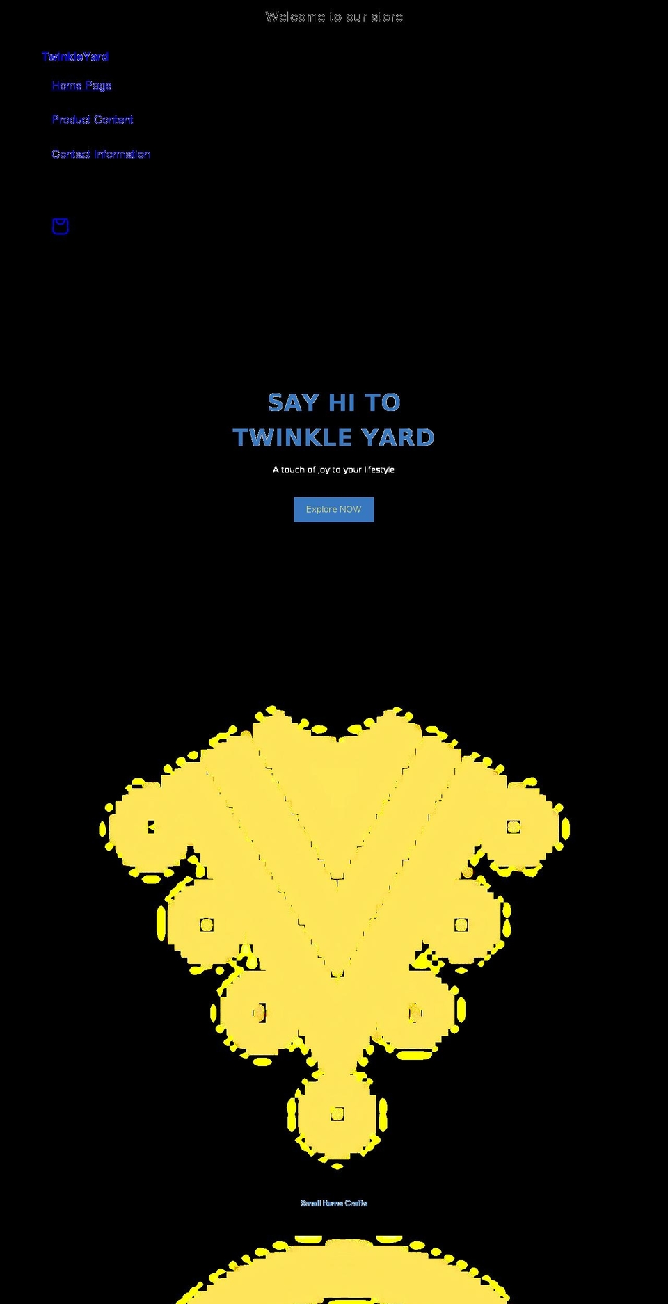 twinkleyard.com shopify website screenshot