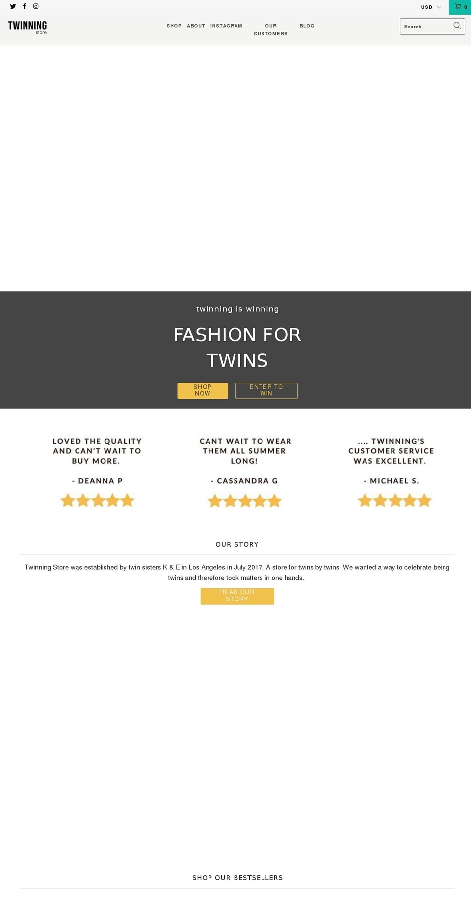 September Shopify theme site example twinningstore.com