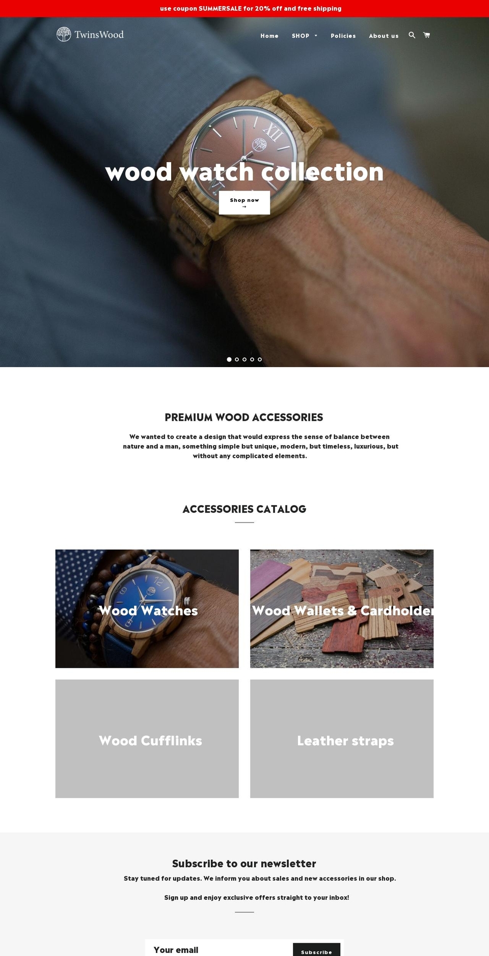 twinswood.com — Shopify storefront screenshot