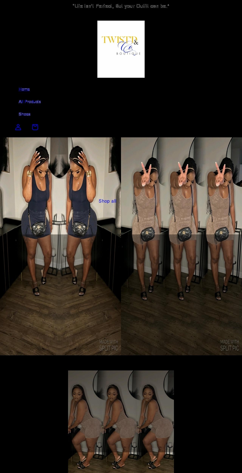 twistdandcompany.com shopify website screenshot