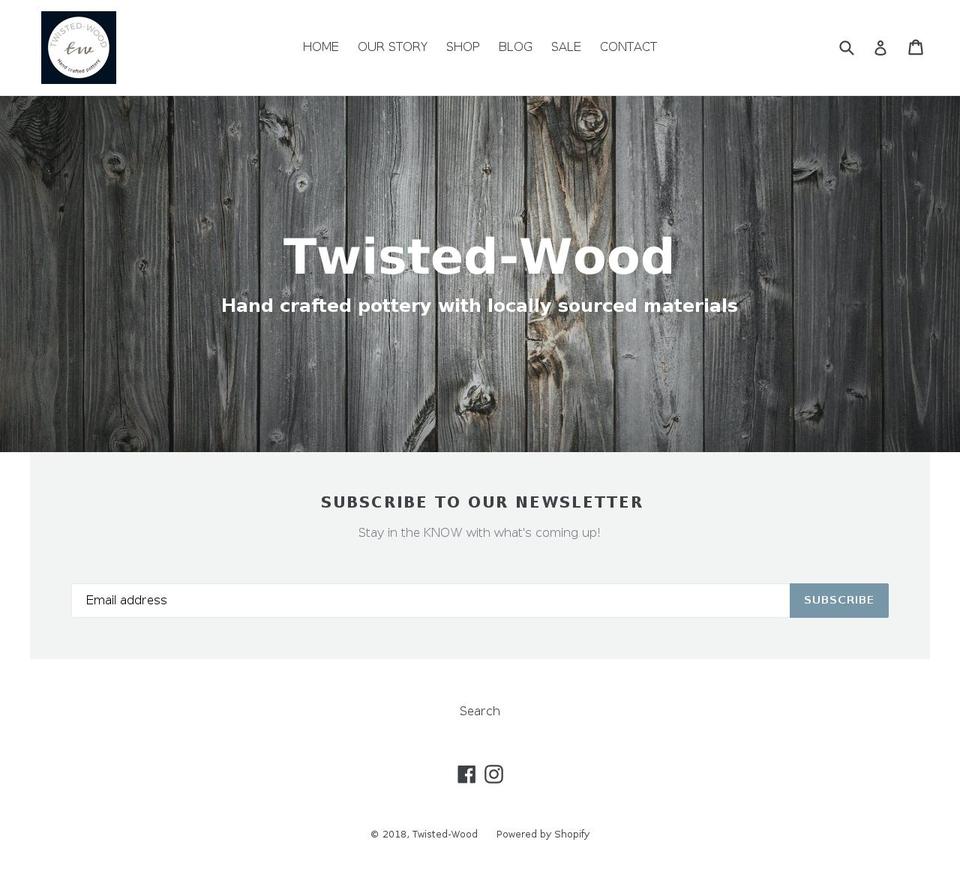twisted-wood.com shopify website screenshot