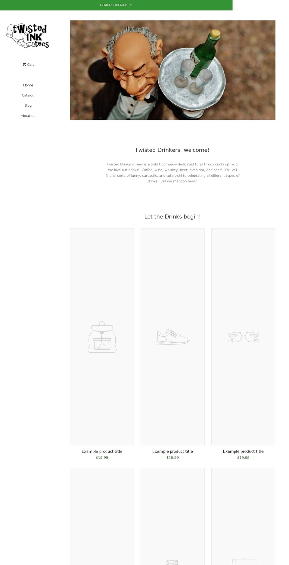 twistedinktees.com — Shopify storefront screenshot